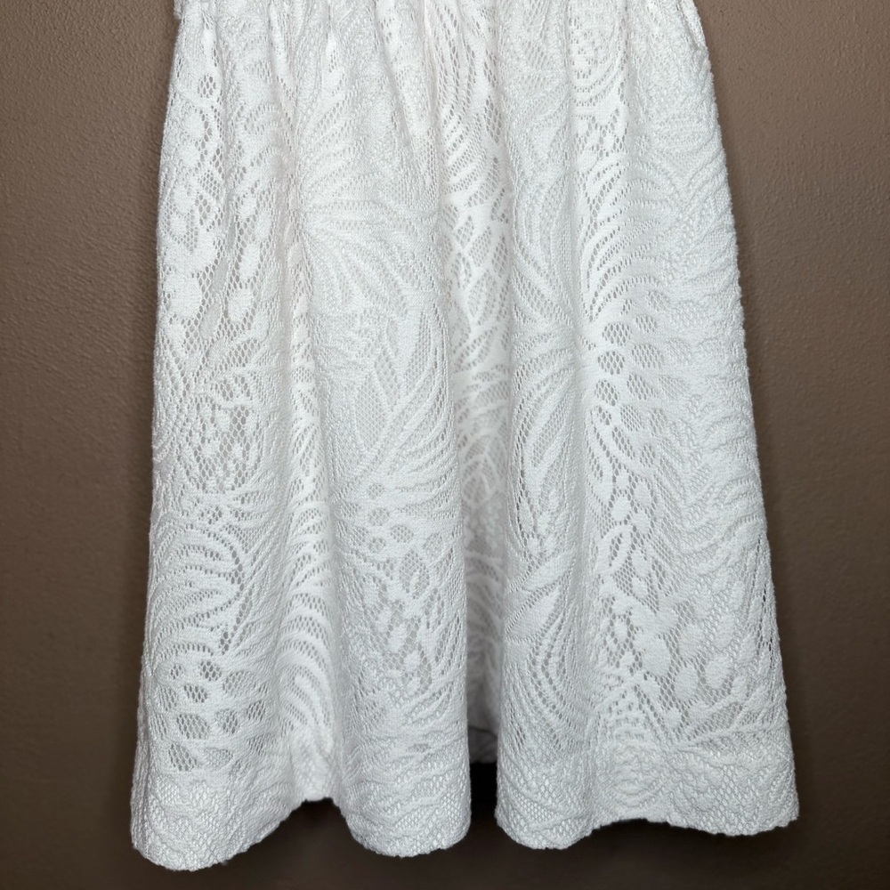 Lilly Pulitzer Kinley Dress in White, Lace Fit & Flare with Pockets Size 4 - Picture 12 of 15